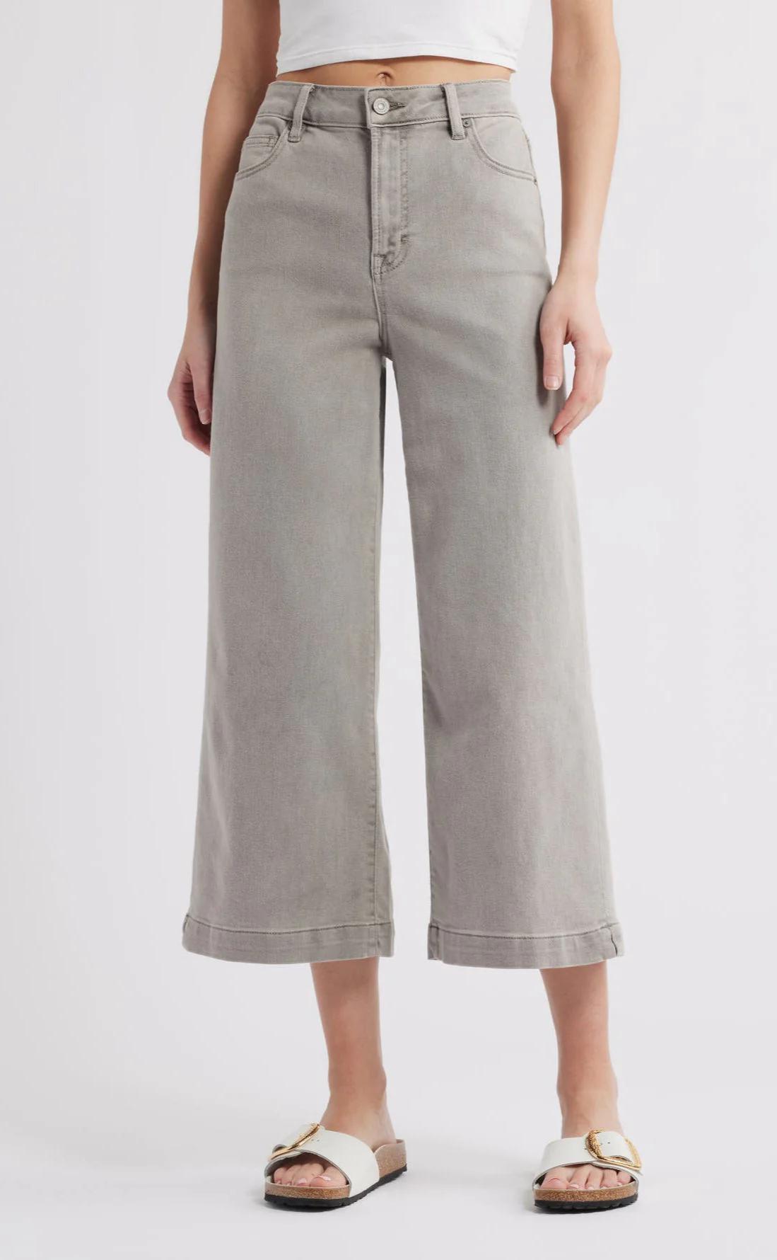 Hidden 25" Nori Cropped Denim - Gravel