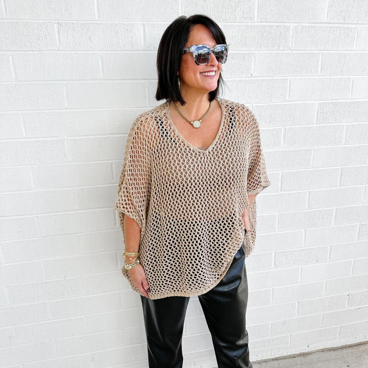Oversized Knit Top