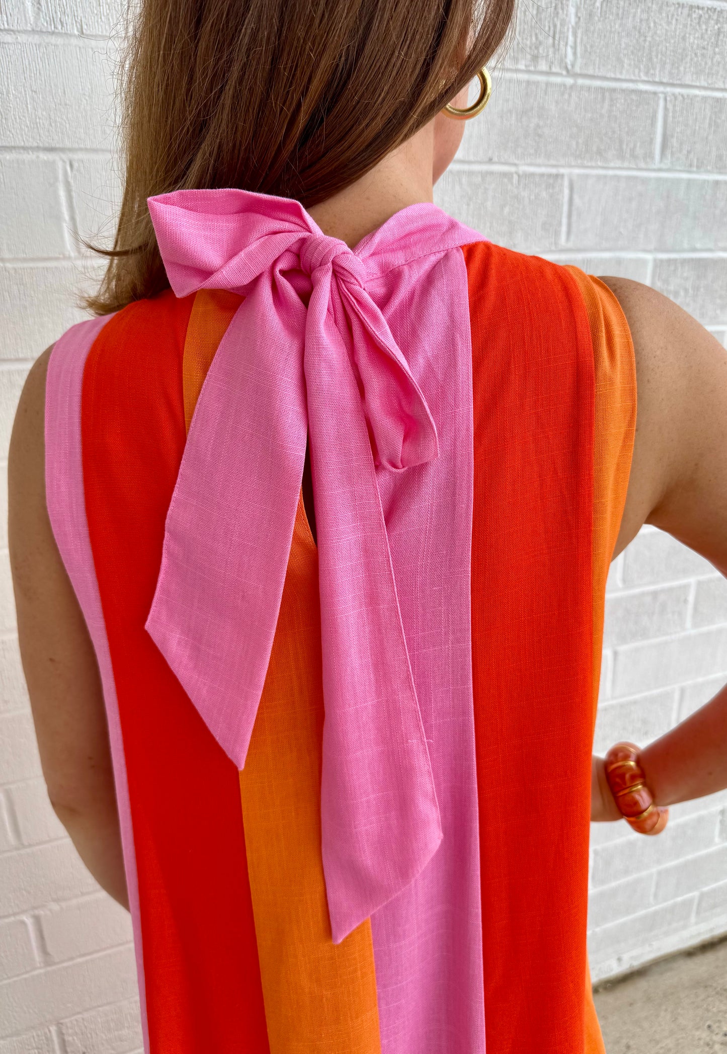 Colorblock Midi Dress