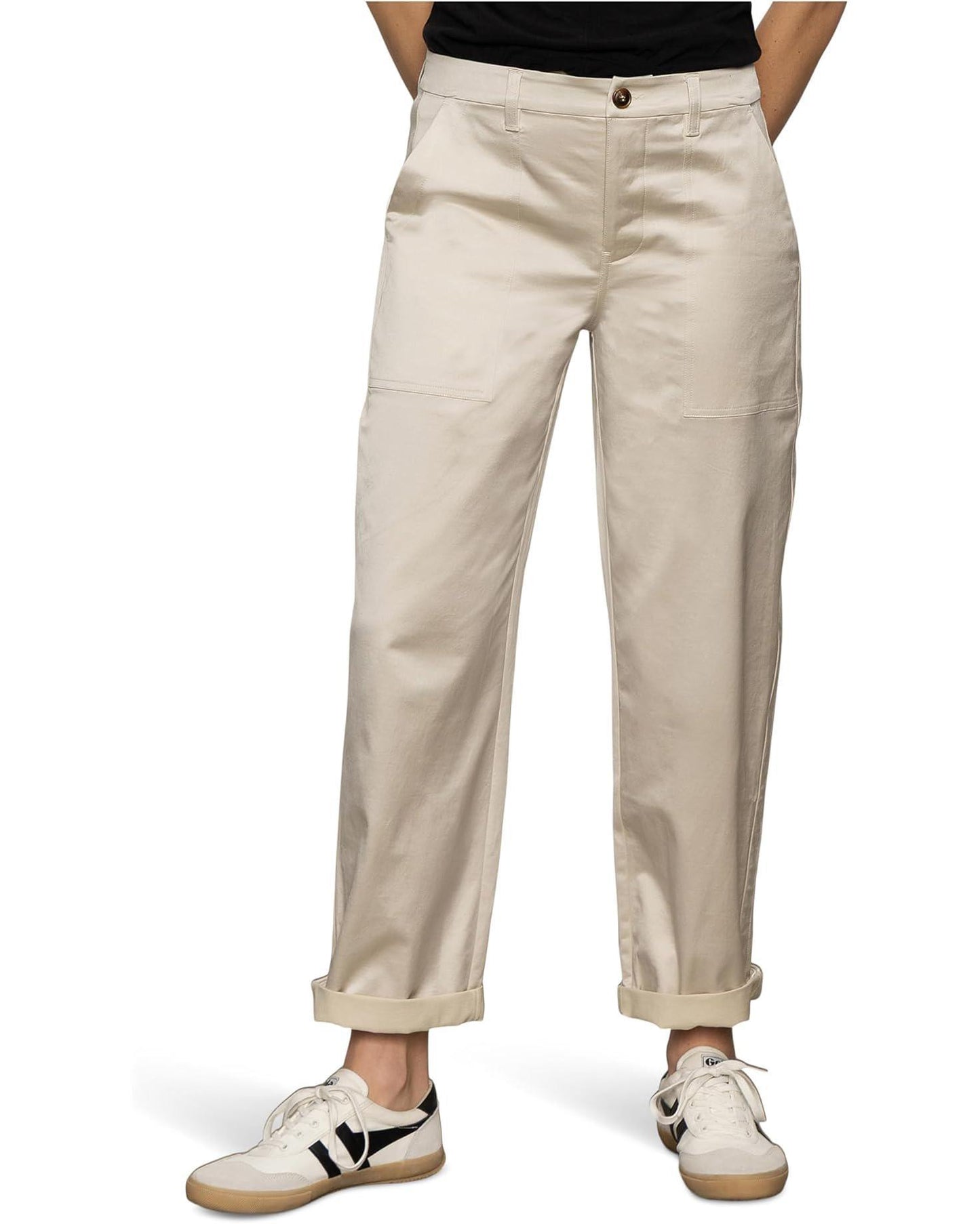 Sateen Pant- Mother of Pearl