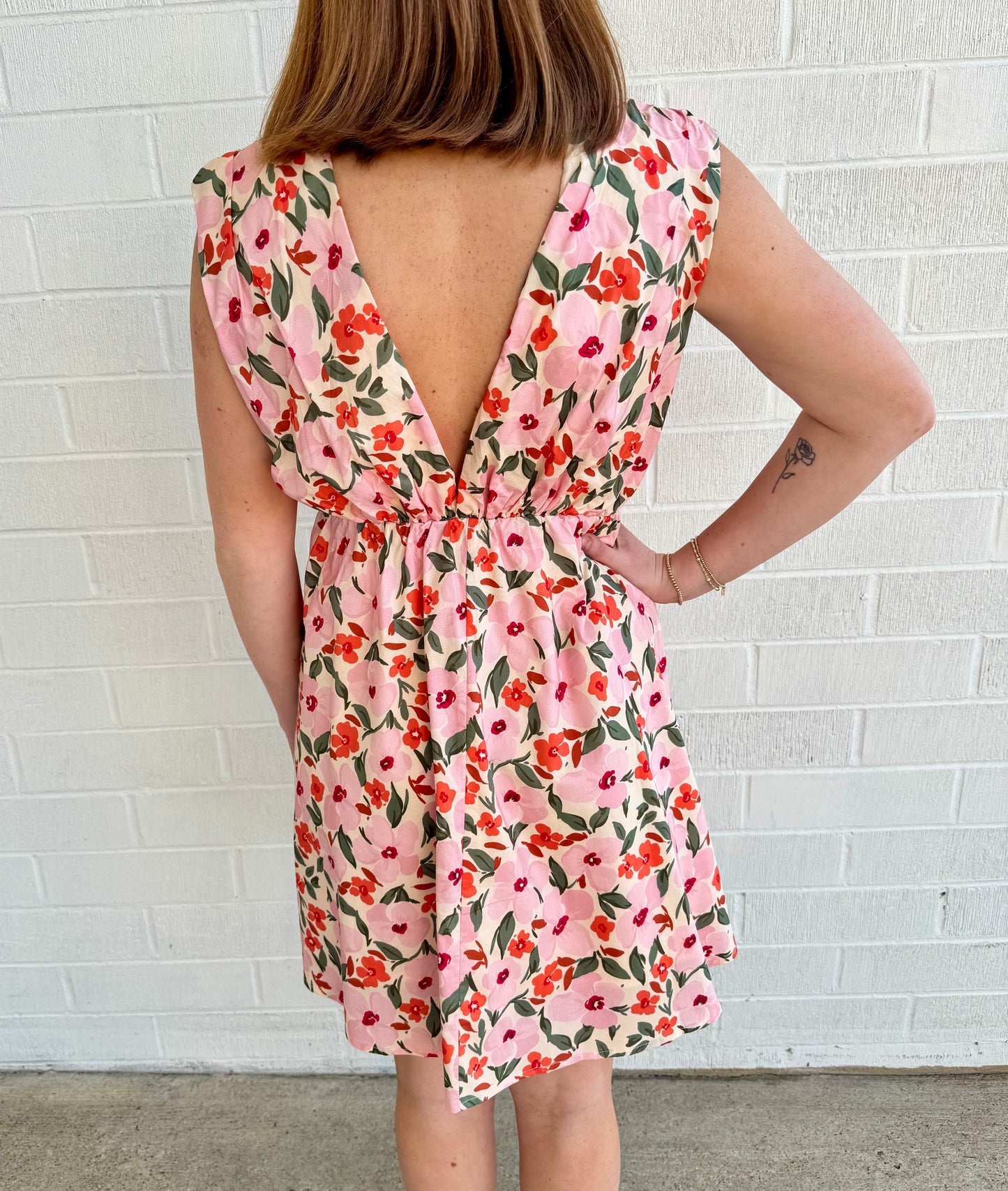 Saffron Bloom Mini Dress