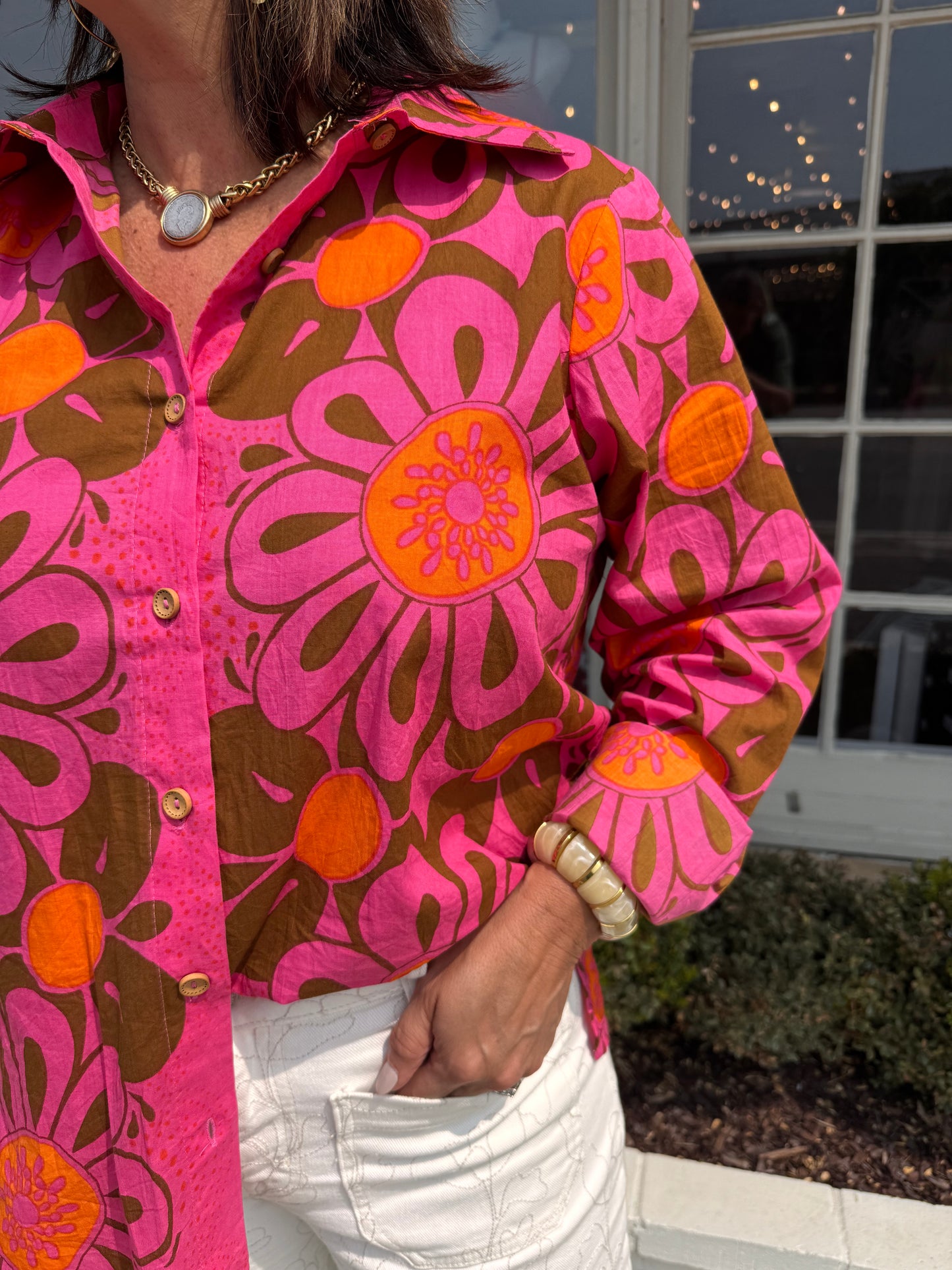 Mod Daisy Camp Shirt