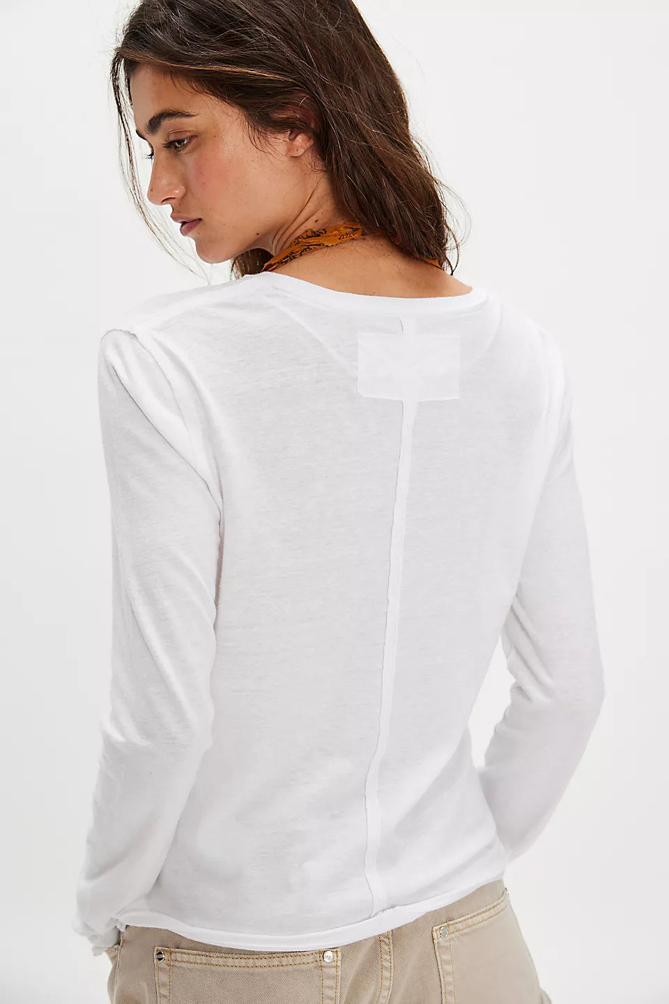 Free People Nova Tee Longsleeve- Ivory