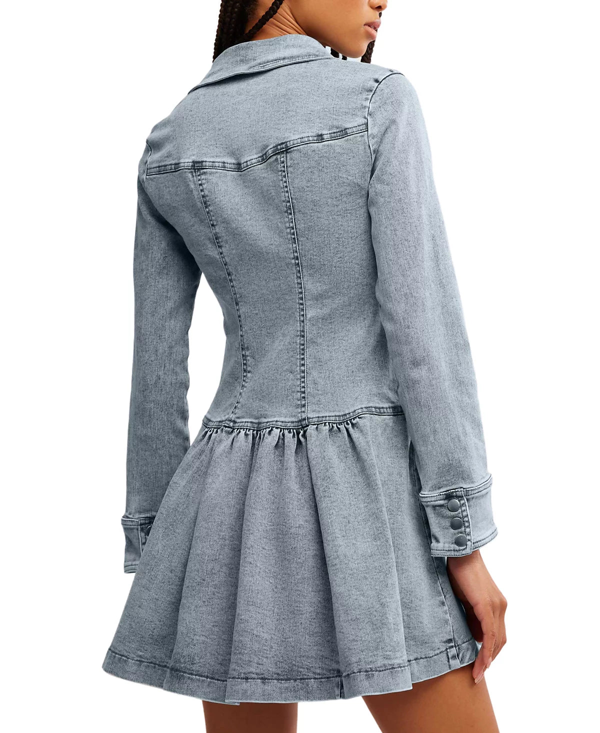 Free People Roadhouse Mini Denim Dress