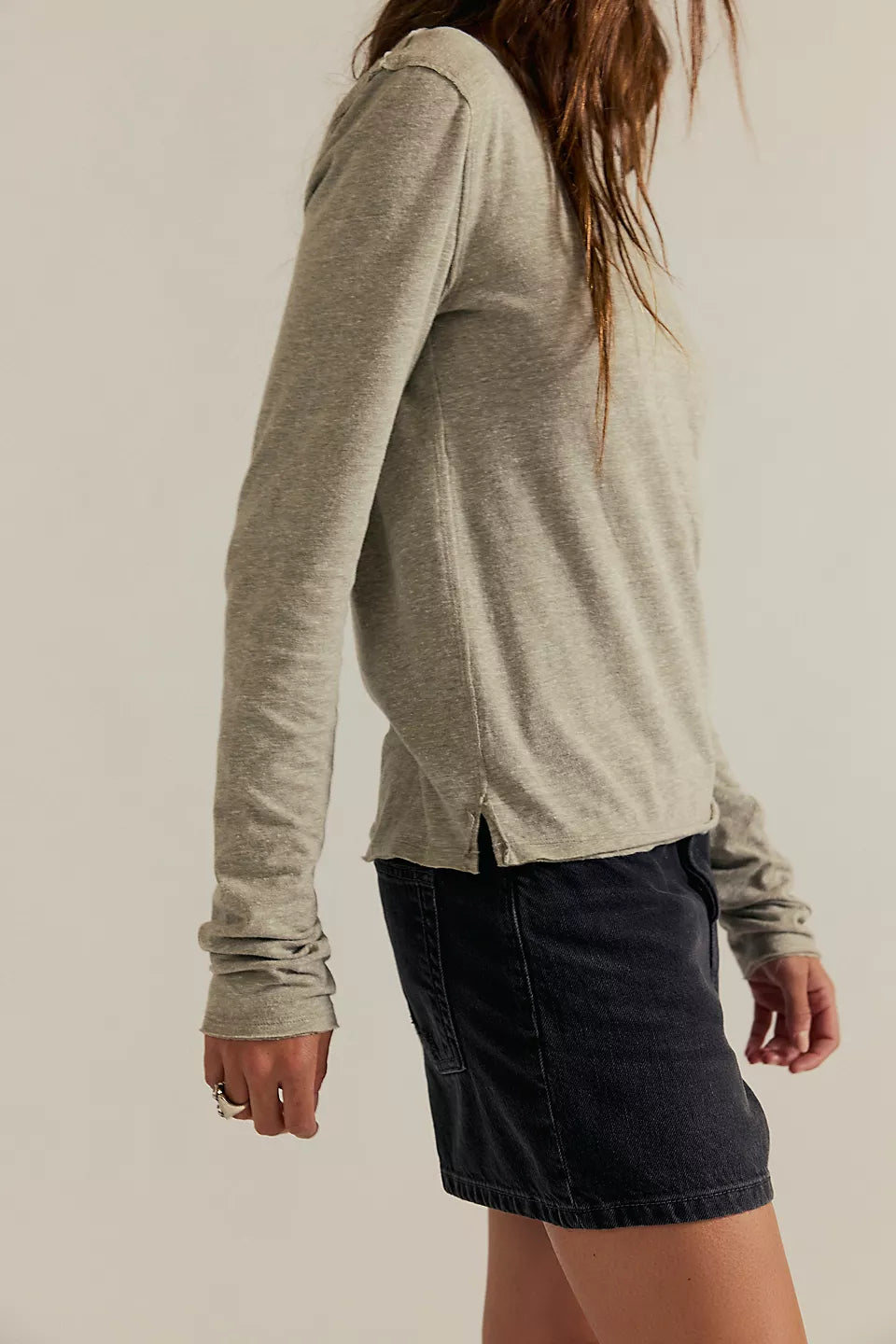 Free People Nova Tee Longsleeve- Caiman