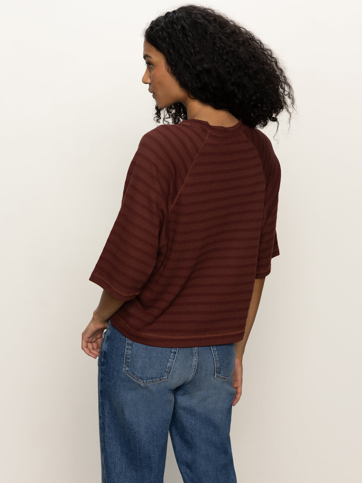 Boxy Raglan Tee- Chicory