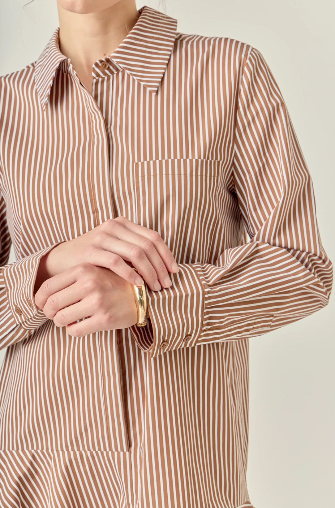 Stripe Flared Dress