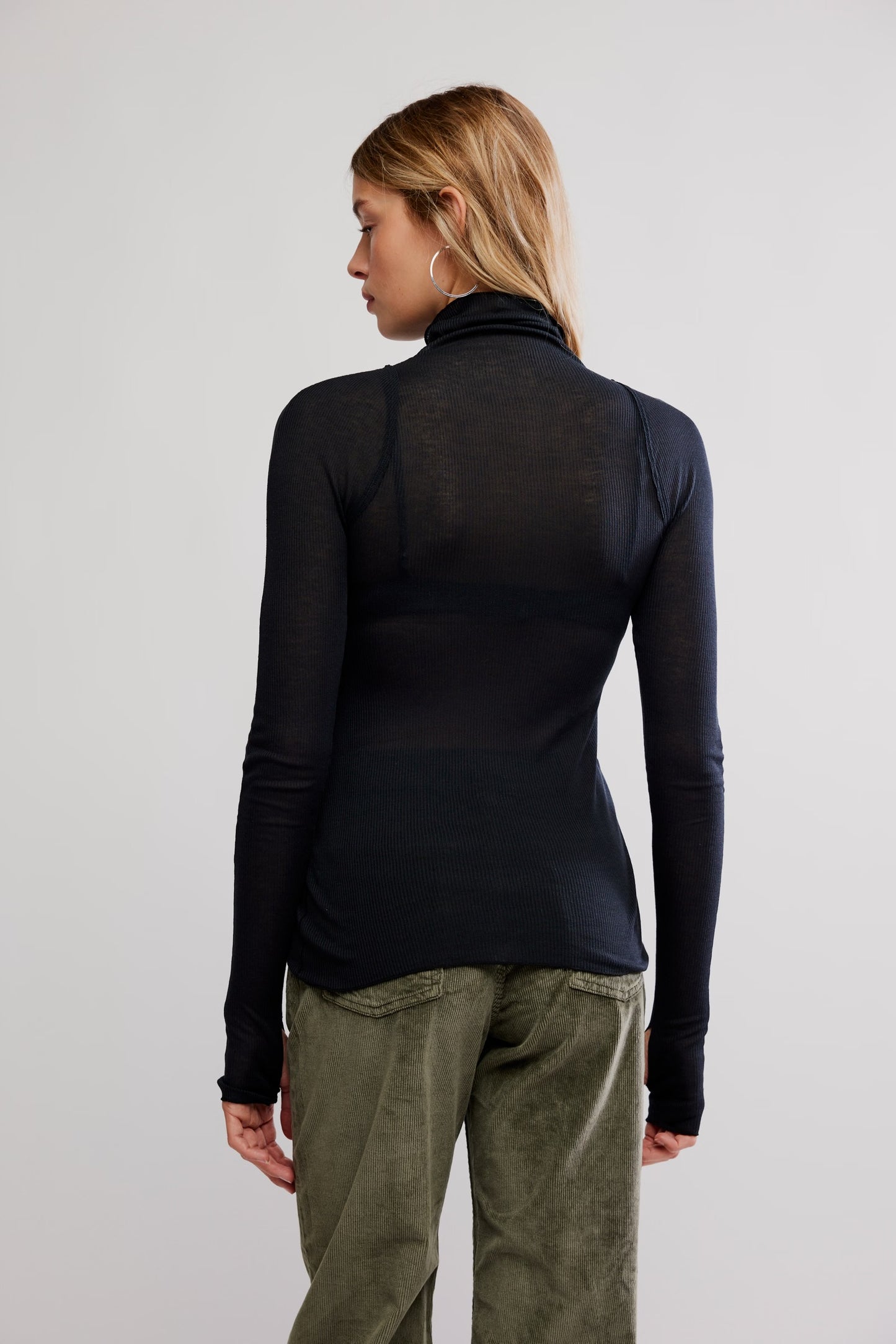 Free People Close To Home Layering Top- Black