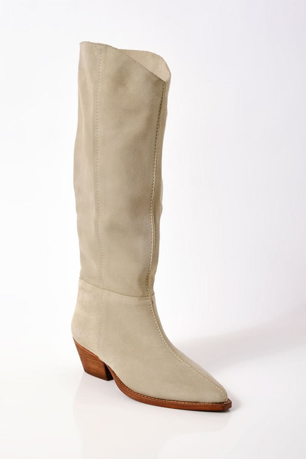 Sway Low Slouch Boot- Parchment
