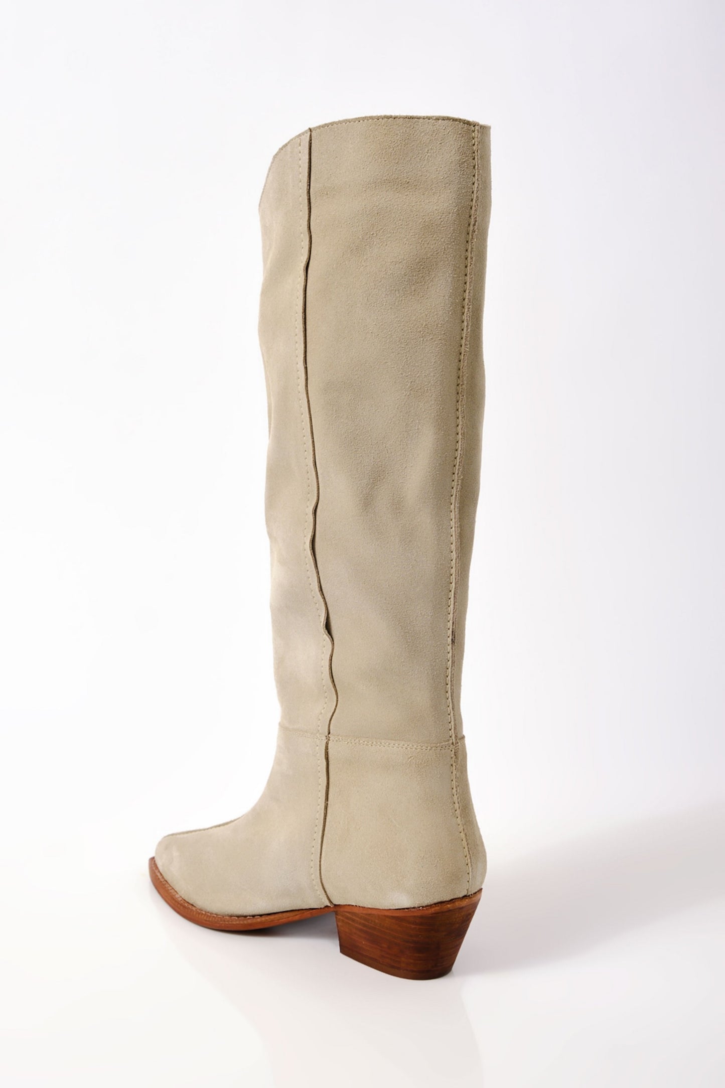 Sway Low Slouch Boot- Parchment