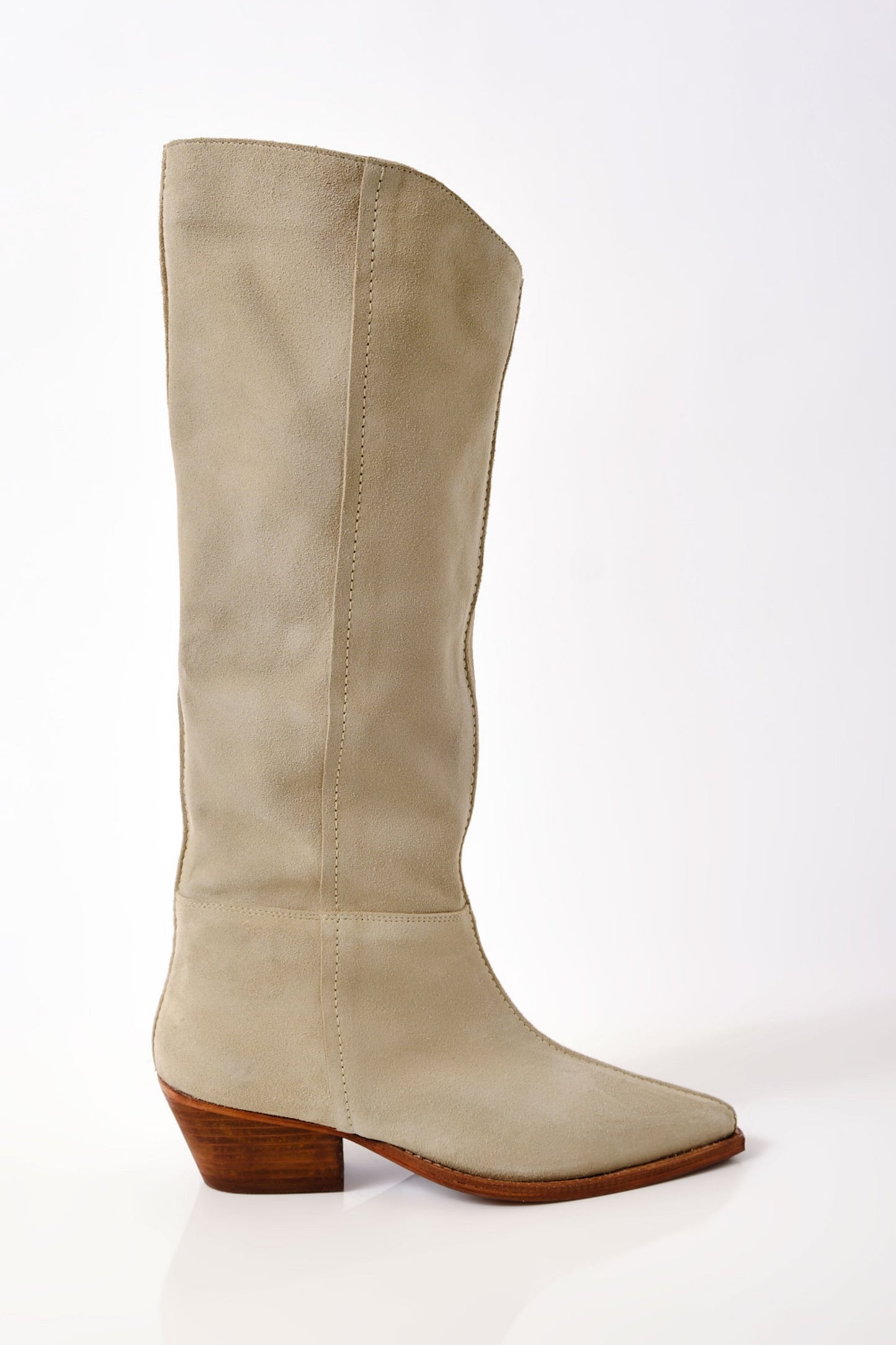Sway Low Slouch Boot- Parchment