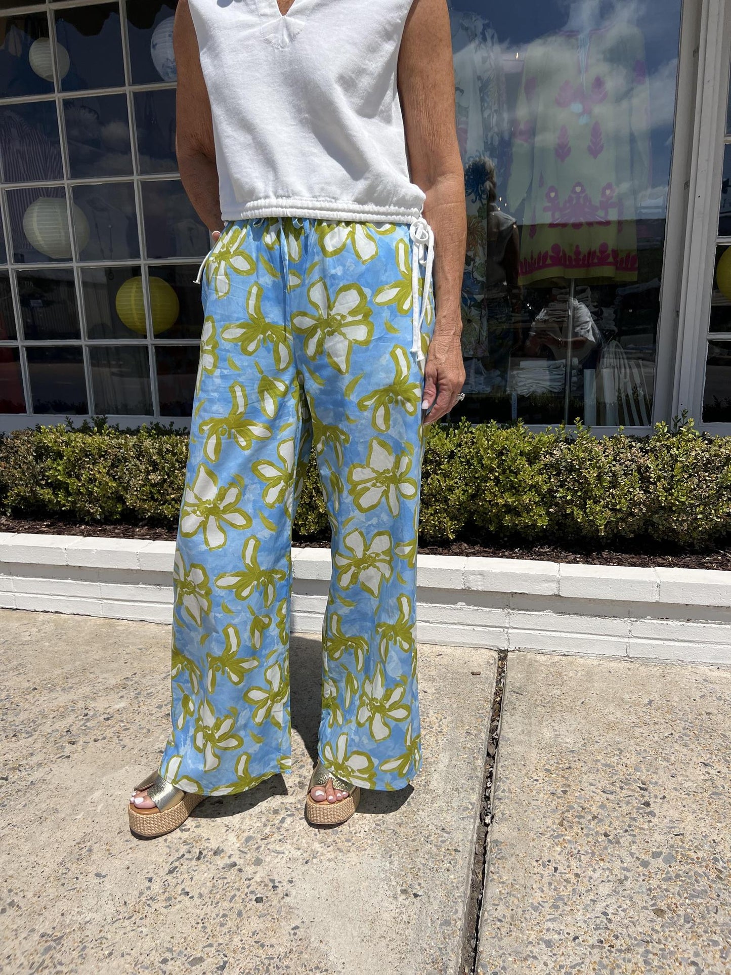 Floral Pull On Pant