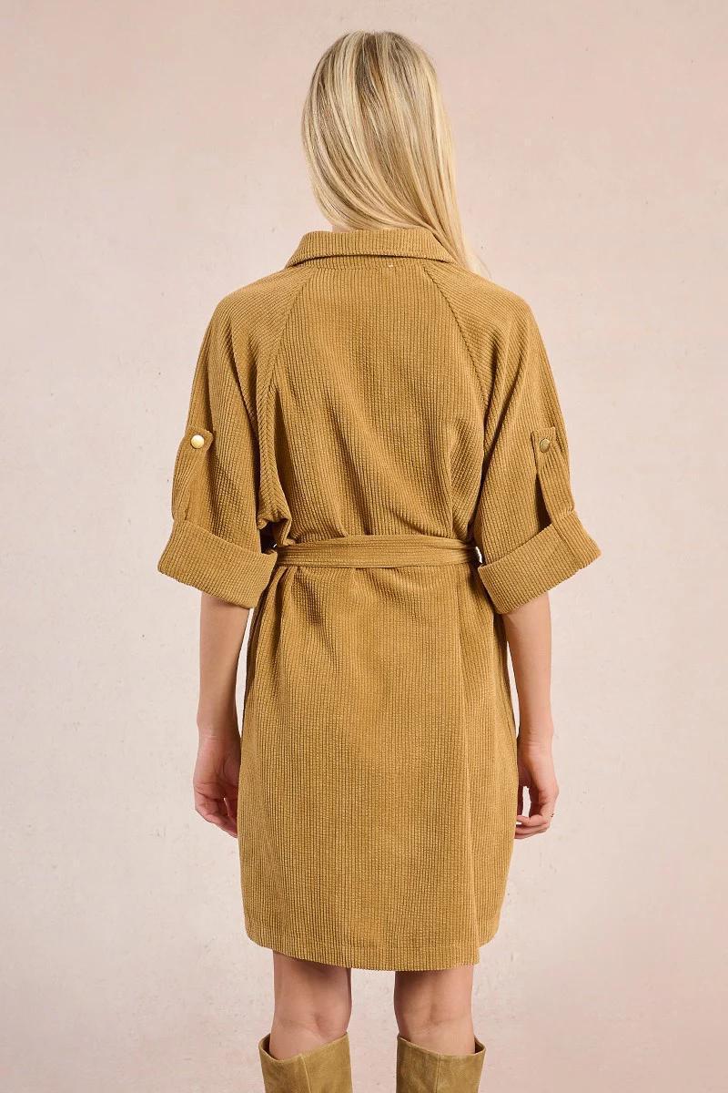 Velvet Shirt Dress