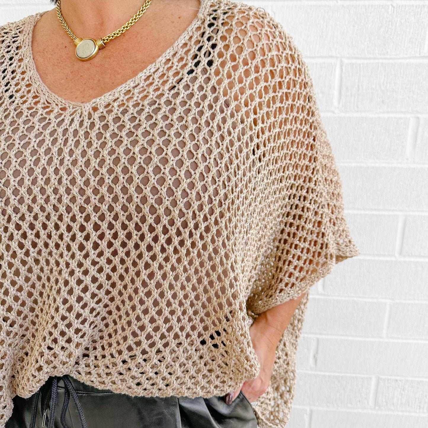 Oversized Knit Top