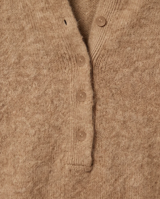 Westmont Henley Sweater-Caramel