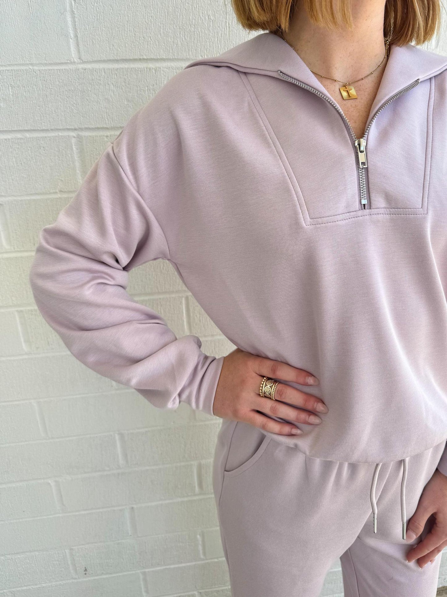 Scuba Pant Set- Blush