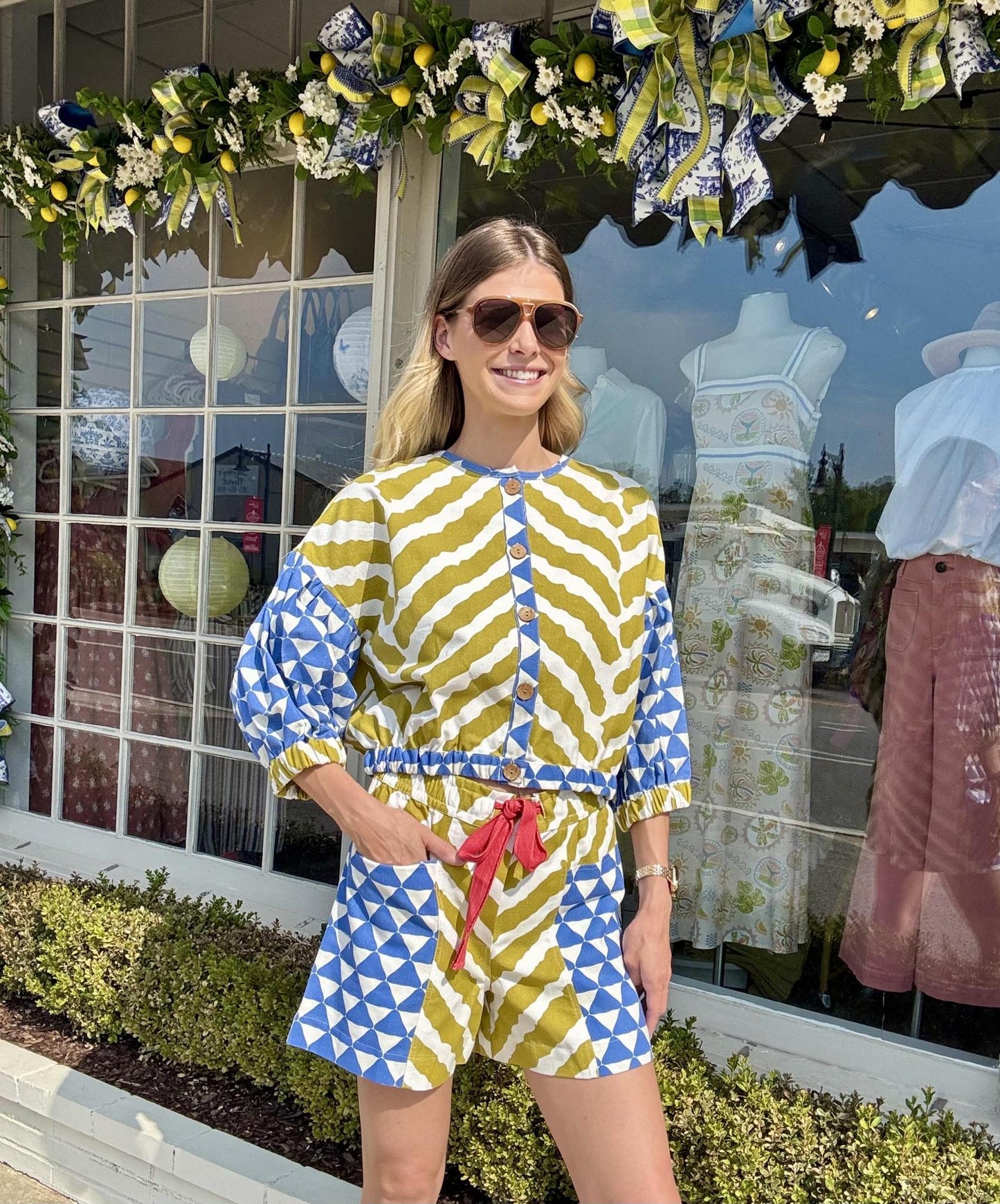 Ivy Jane Patch Print Short