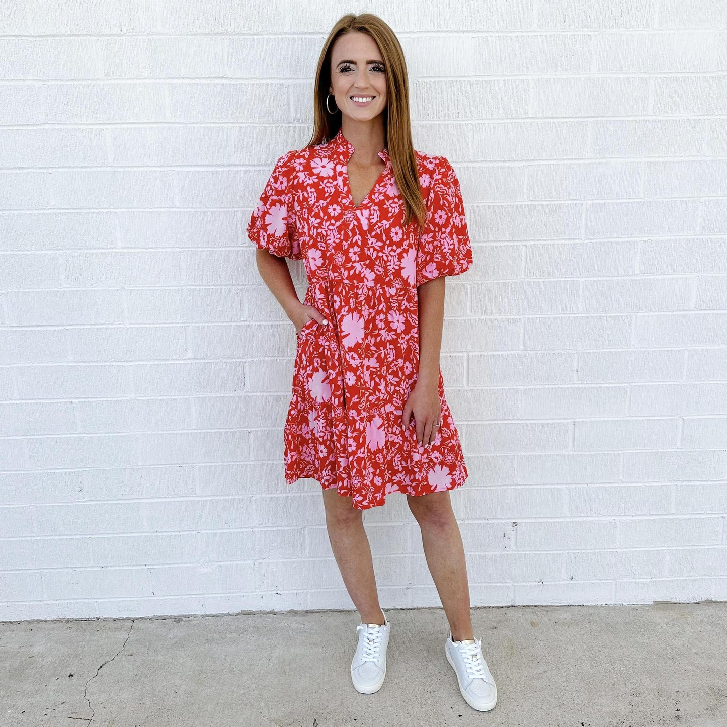 Floral Puff Dress