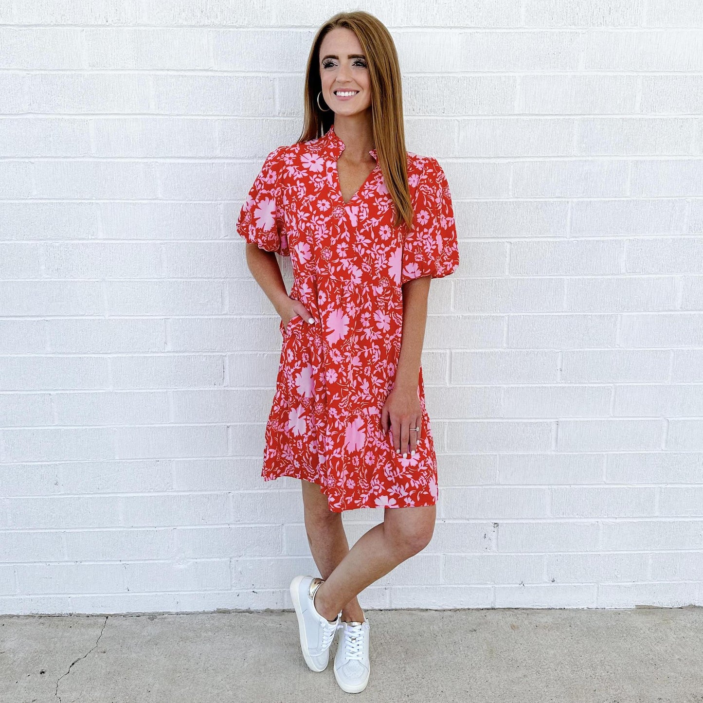 Floral Puff Dress