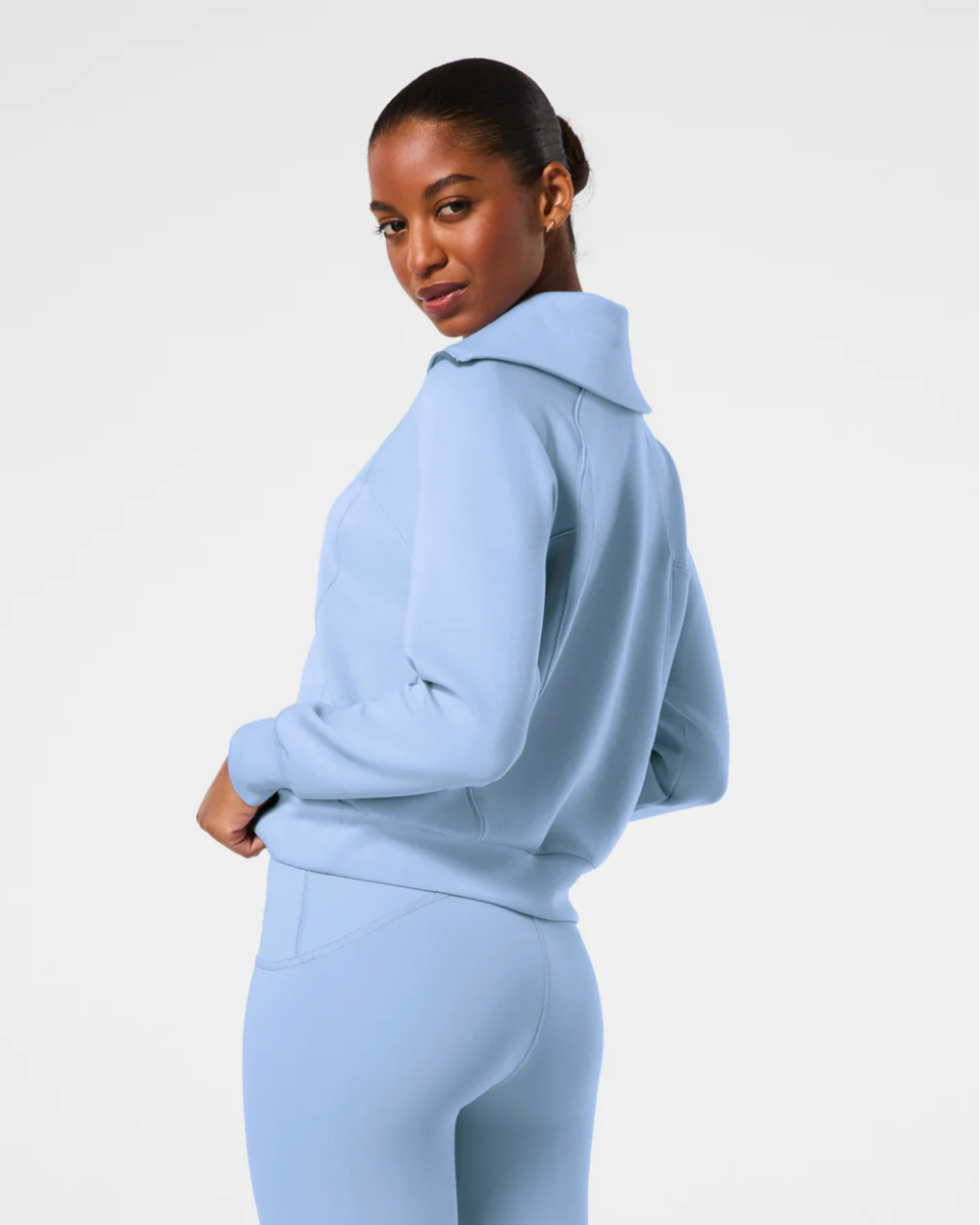 SPANX AirEssentials Half Zip- Hydrangea