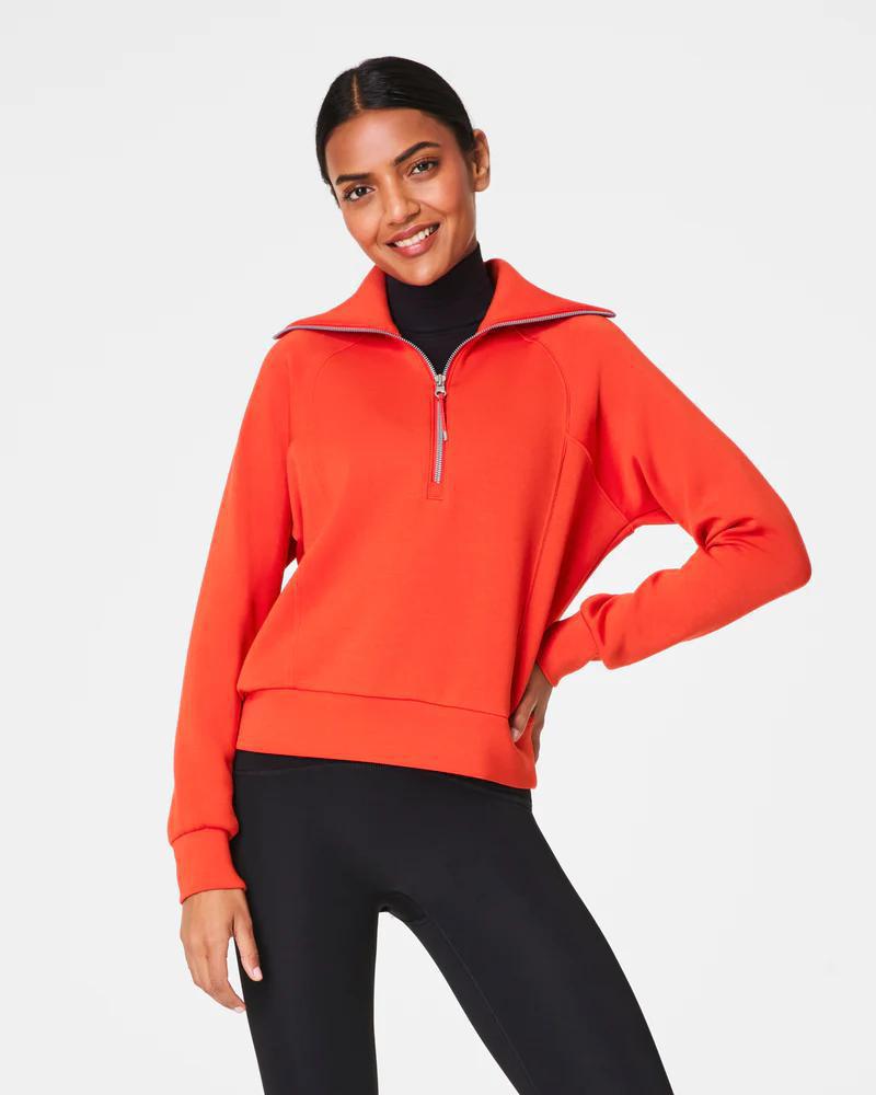 SPANX AirEssentials Half Zip- Poppy