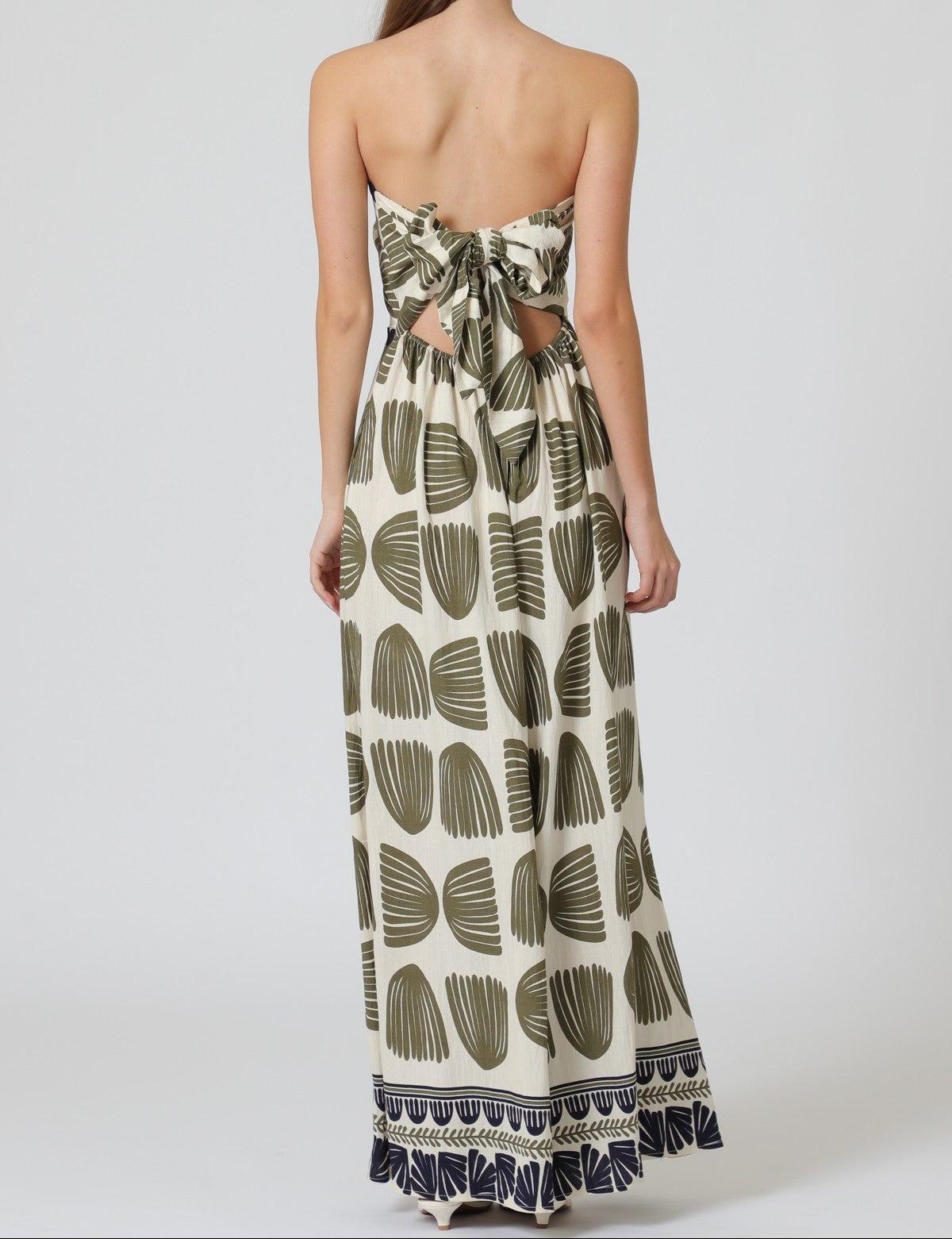 Tie Back Printed Jumpsuit