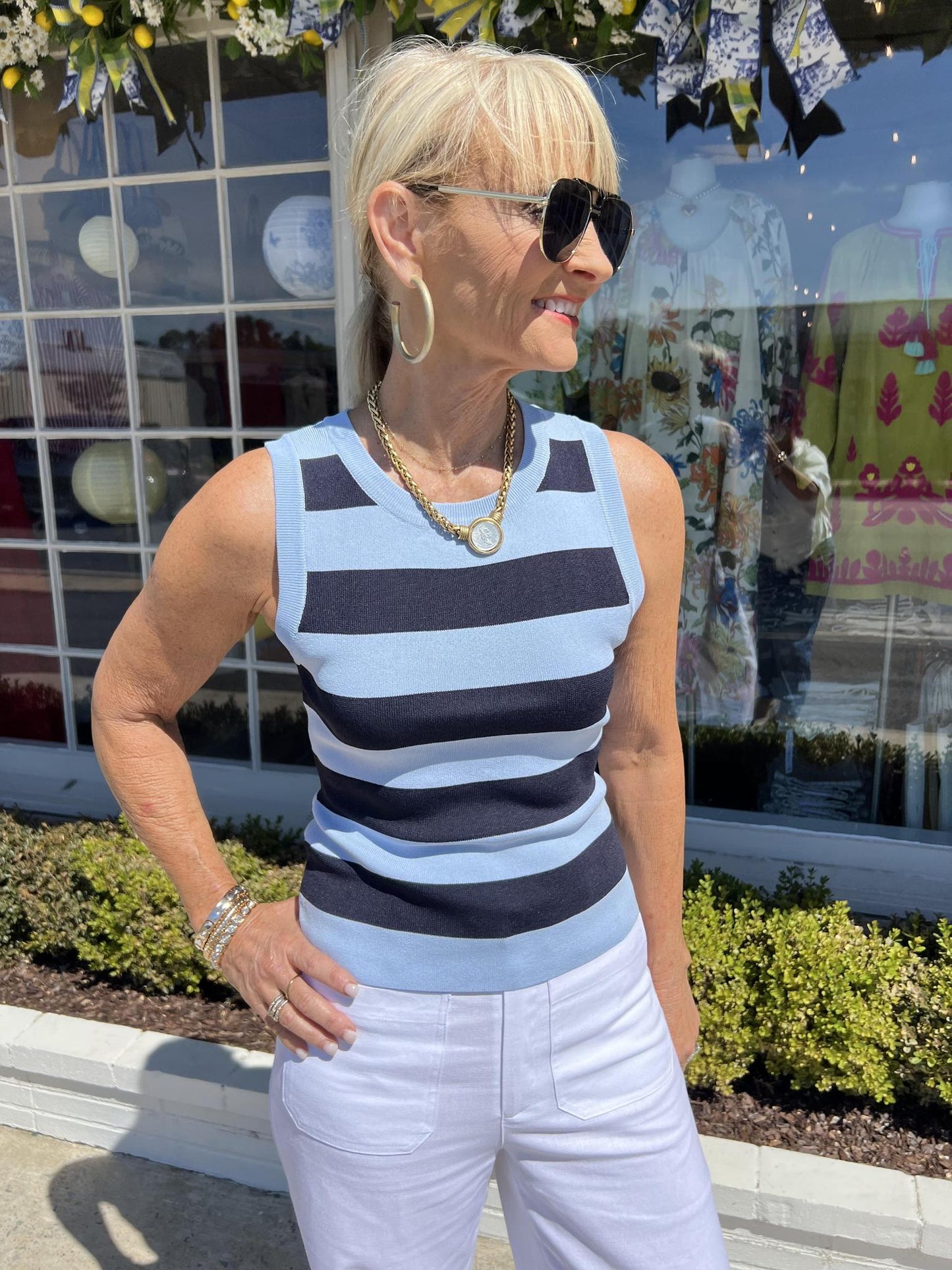 Curren Striped Tank