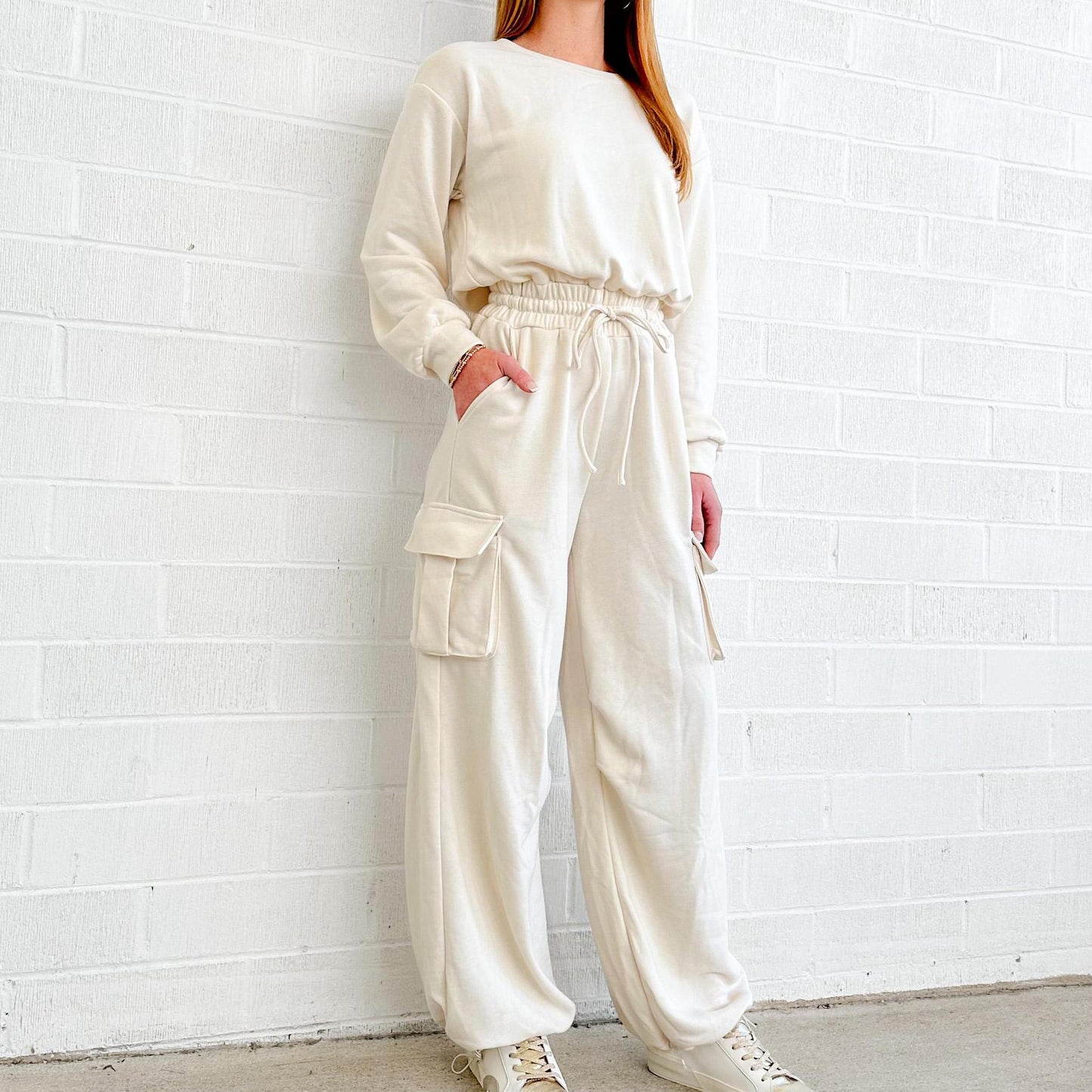 Terry Cargo Jumpsuit