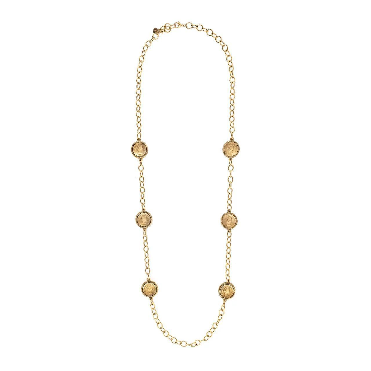 Yochi Travis Coin Necklace
