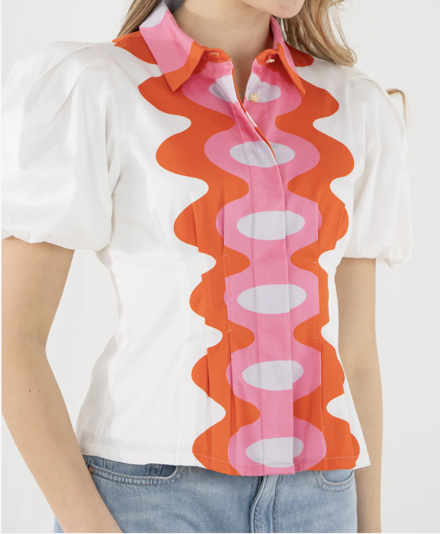 Emily McCarthy Britt Top- Rosa