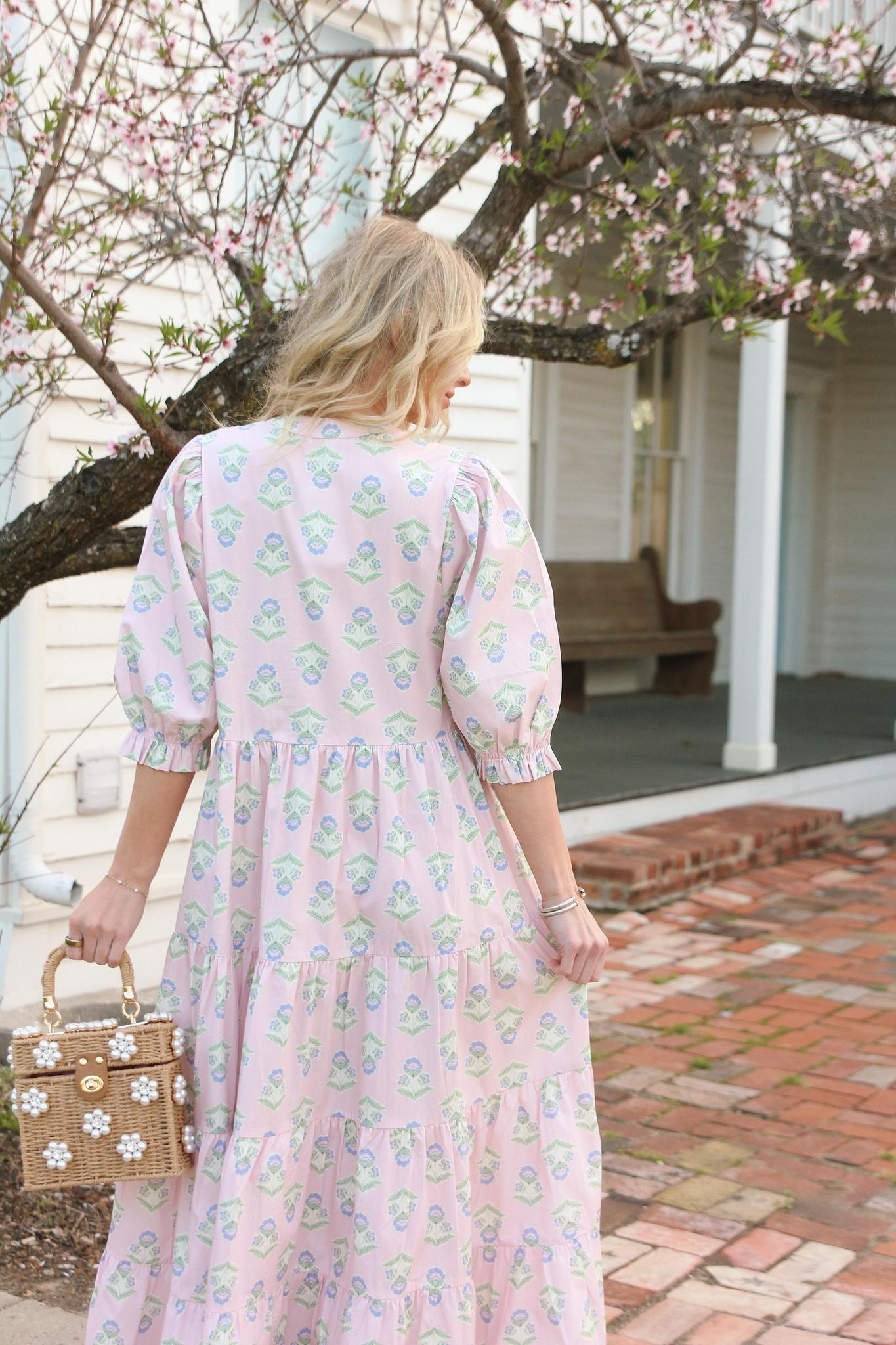 French Floral Maxi Dress