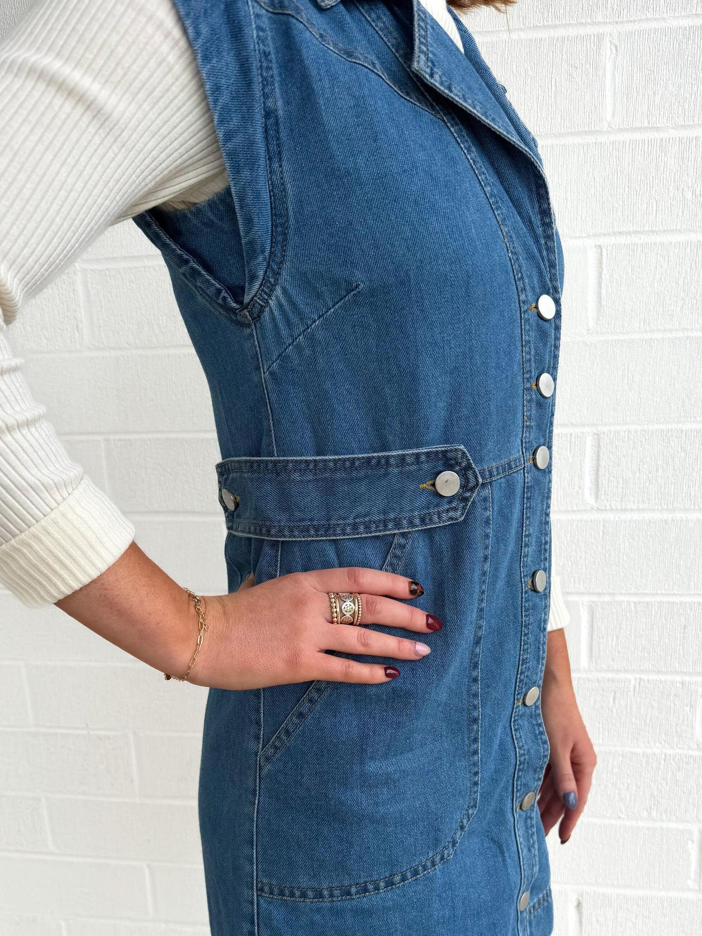 Karlie Denim Pocket Dress