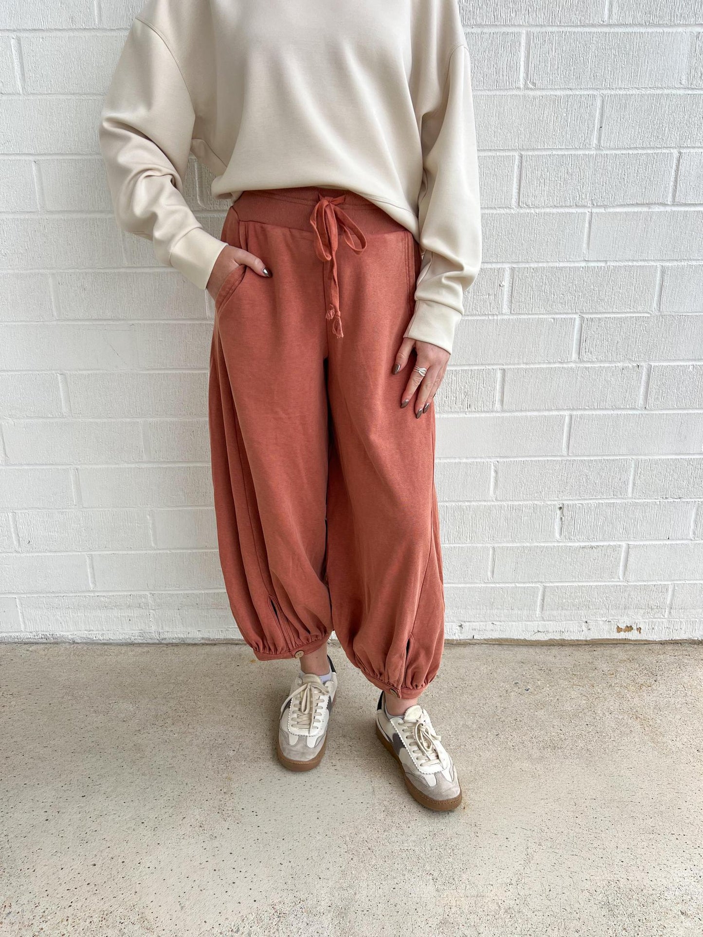 Bubble Pant- Rust