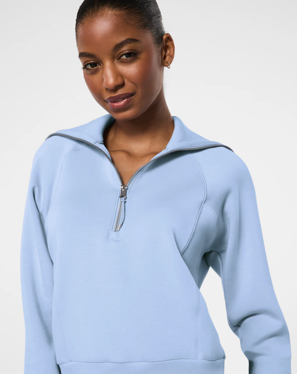 SPANX AirEssentials Half Zip- Hydrangea