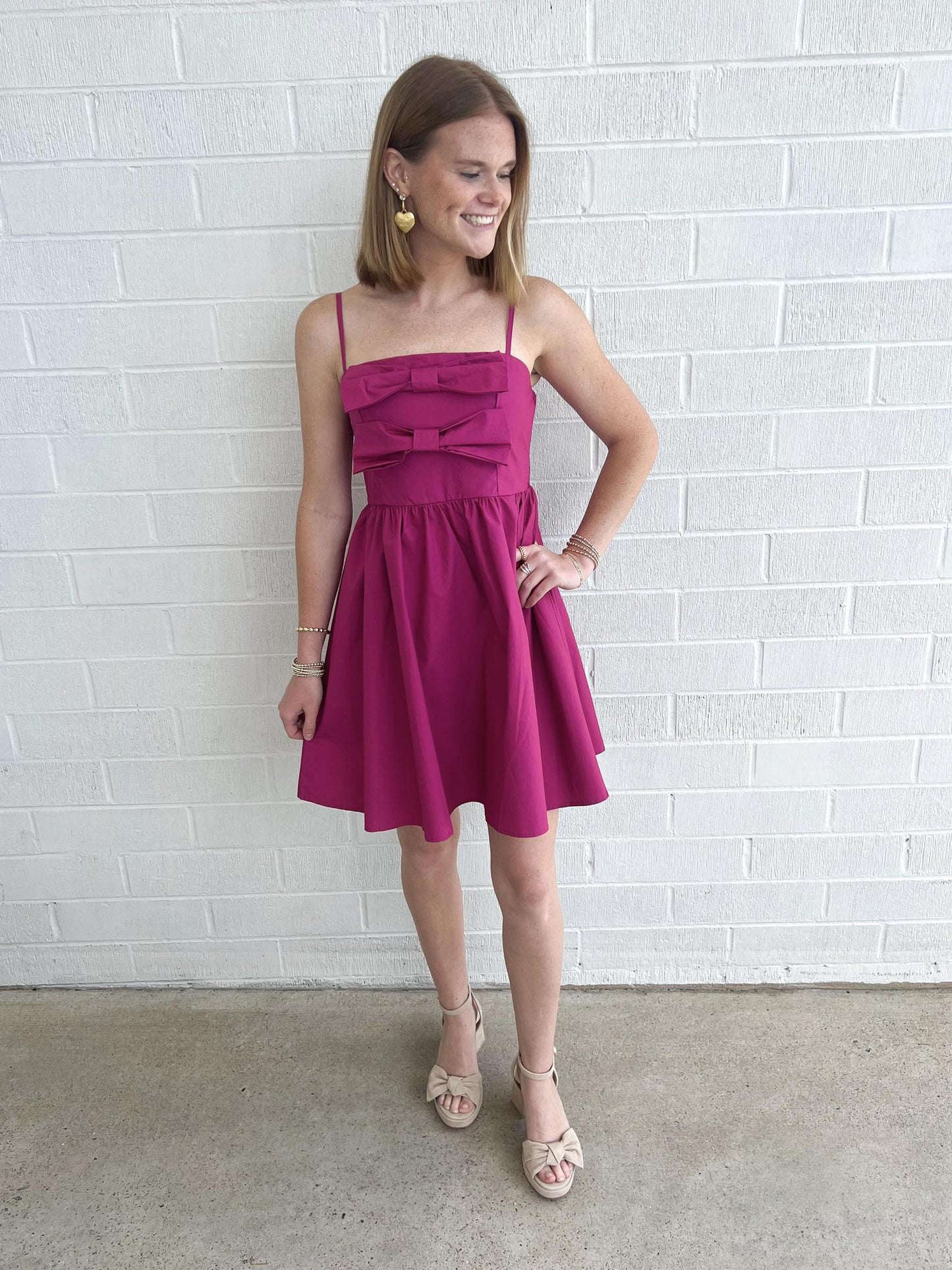 Poplin Bow Dress