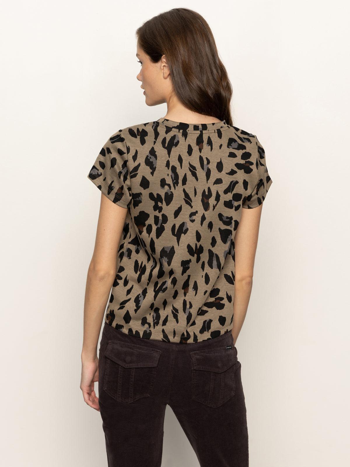 Sanctuary Perfect Tee- Winter Leopard