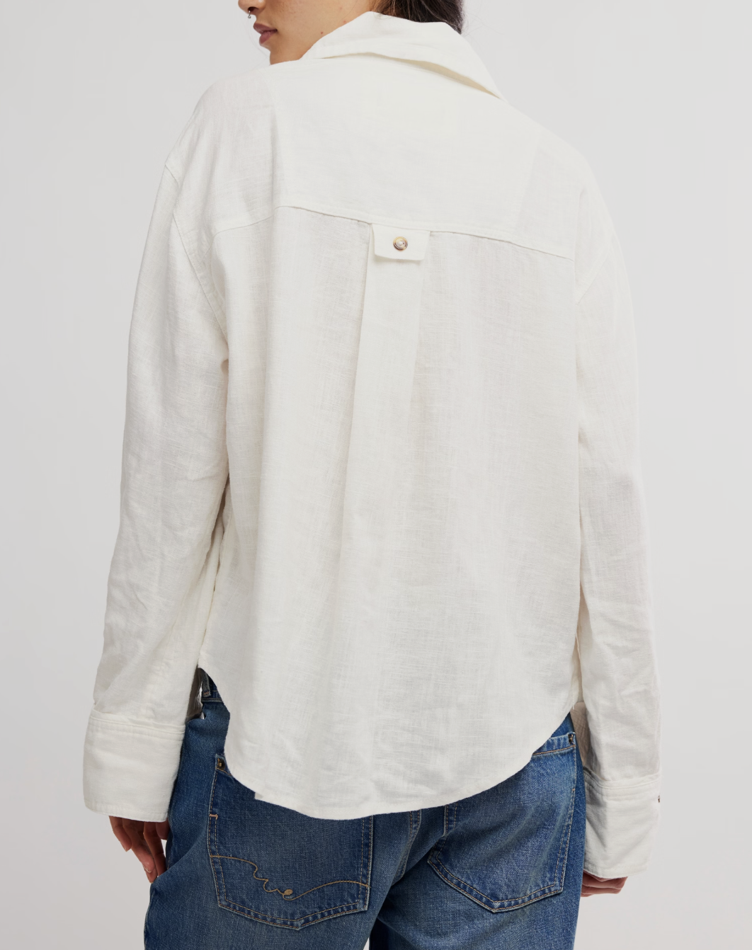 Linen Laurel Top- Ivory