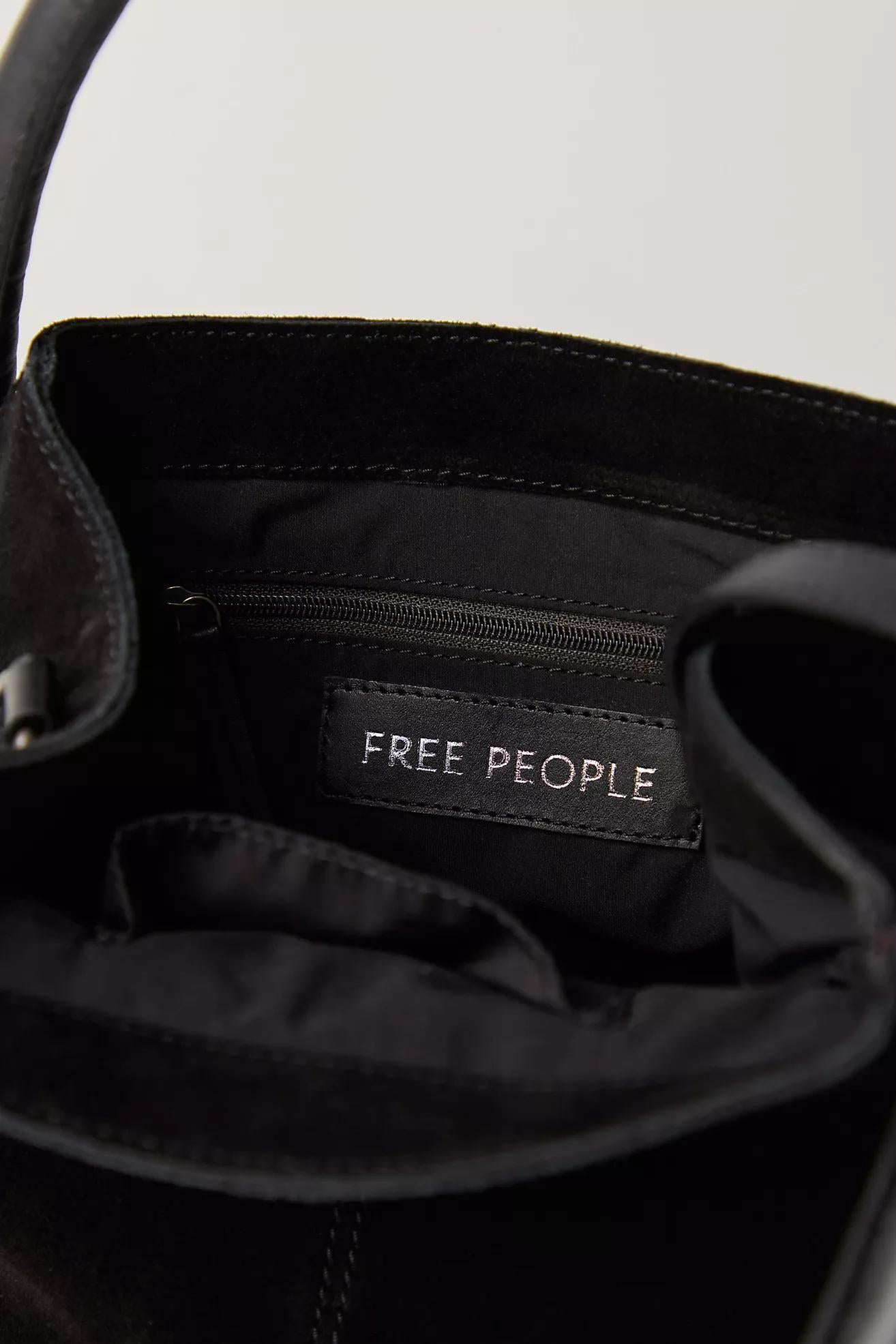 Free People Barlow Bucket Bag- Black