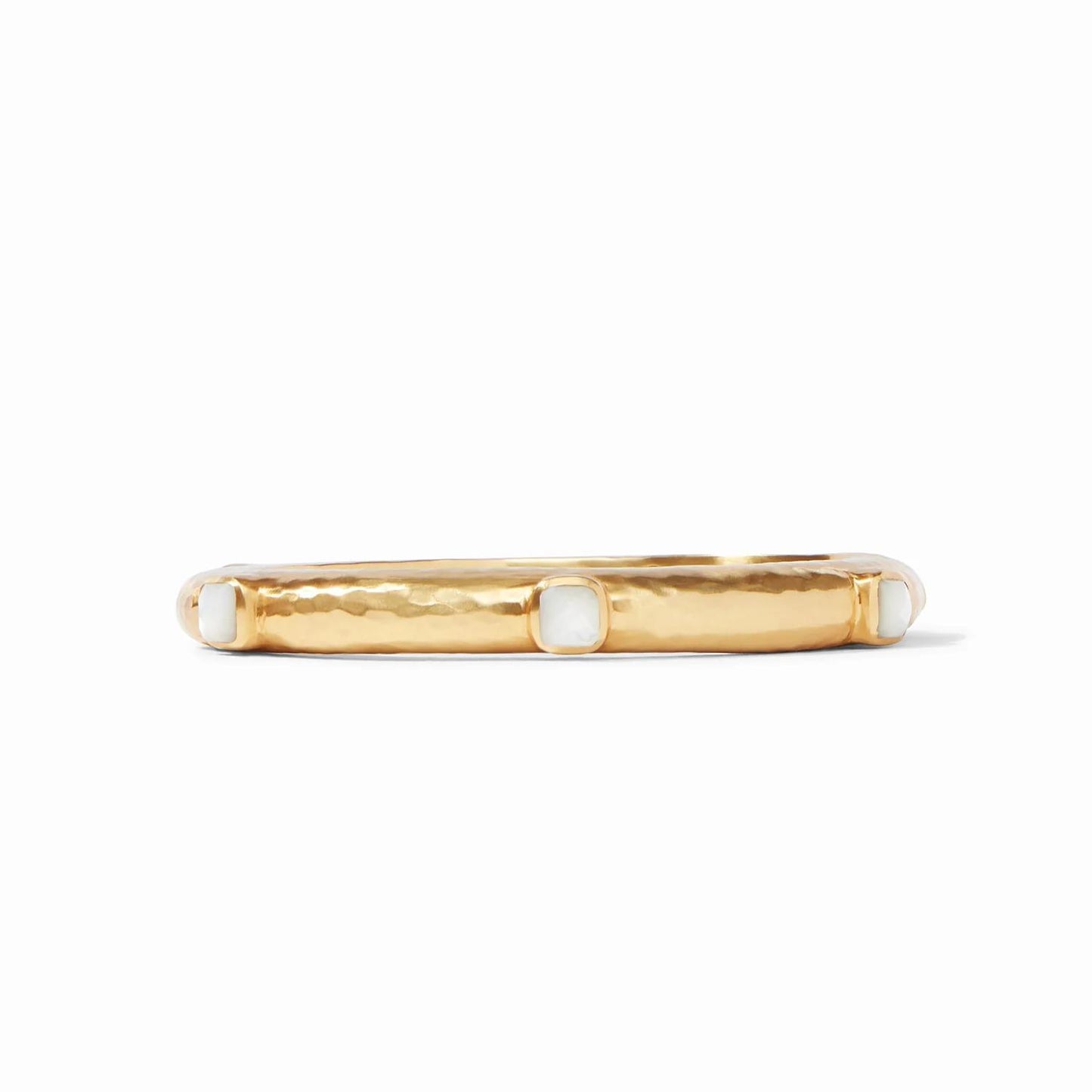 Catalina Hinge Bangle-Mother of Pearl