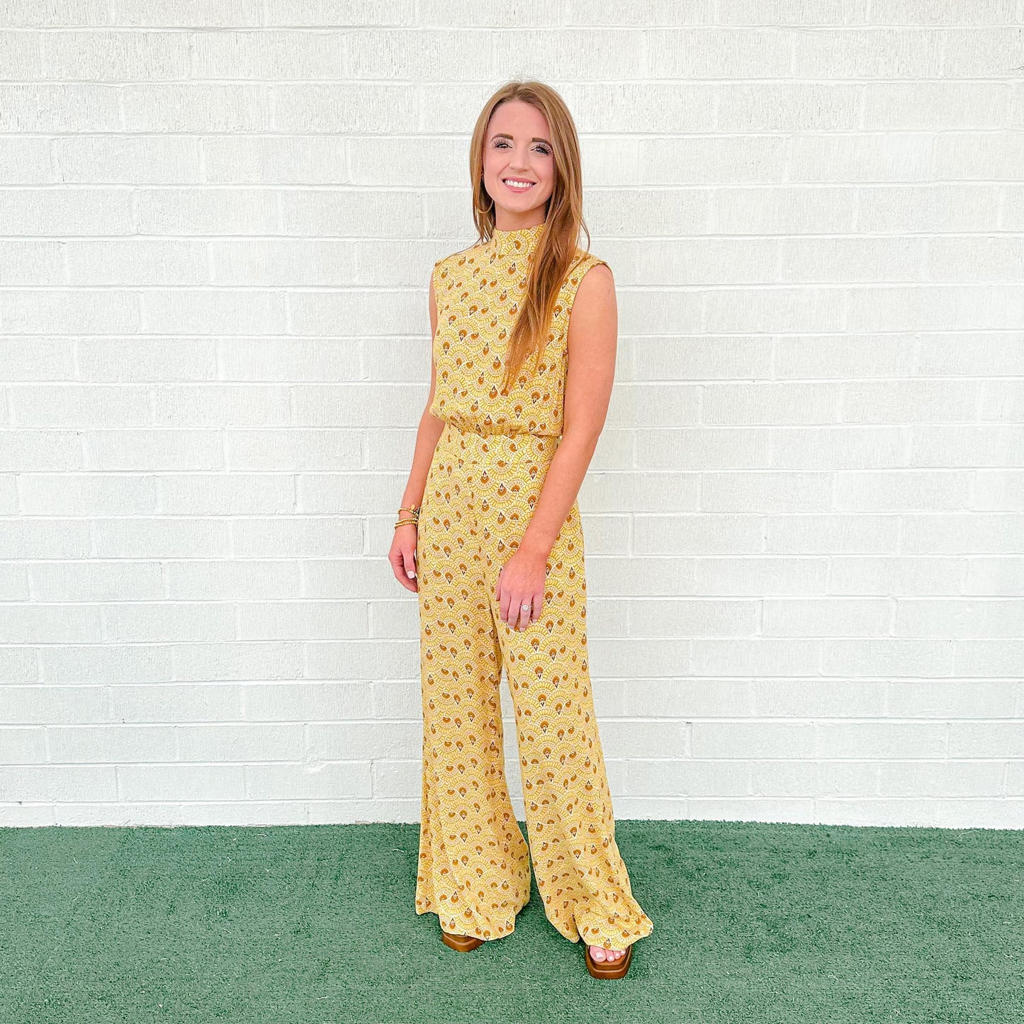 Scallop Pattern Jumpsuit