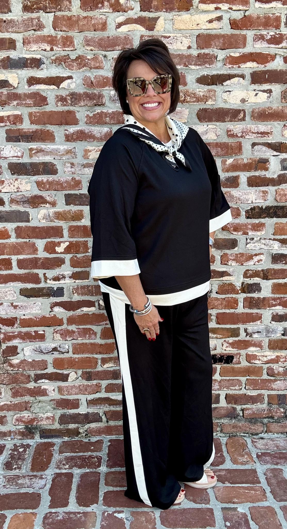 Luxeknit Straight Pant-BLK