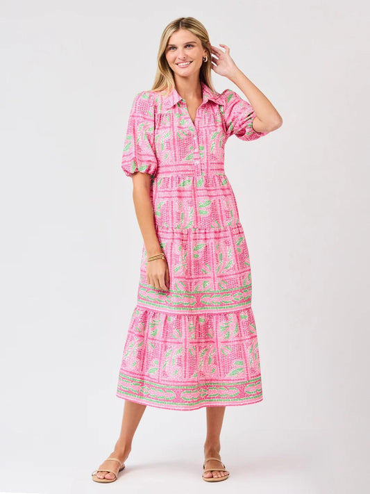 Eloise Trellis Tiles Dress