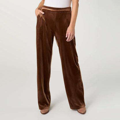 Velour Pant- Copper Brown
