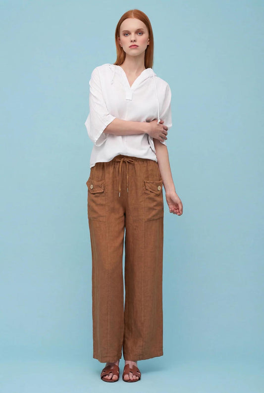 Linen Button Pant