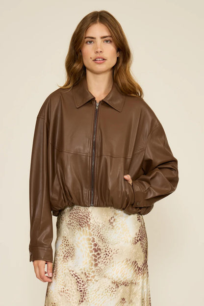 Valerie Faux Leather Jacket