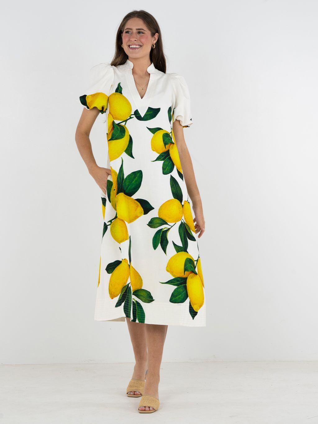 Emily McCarthy Hampton Dress-Limone