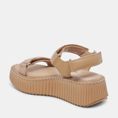 Debra Leather Sandals- Toffee