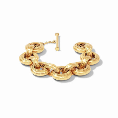 Cannes Demi Link Brac-Gold O/S