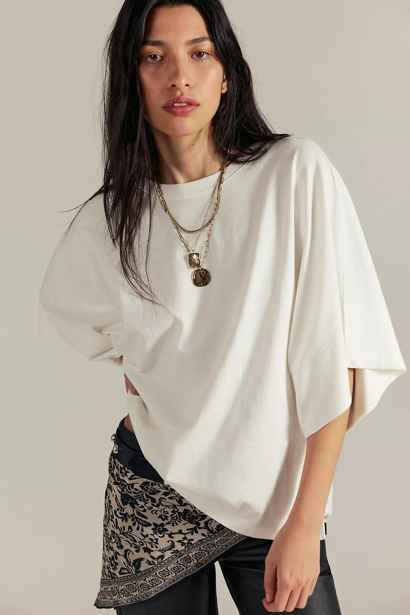 Free People Atlas Tee- Clean Ivory