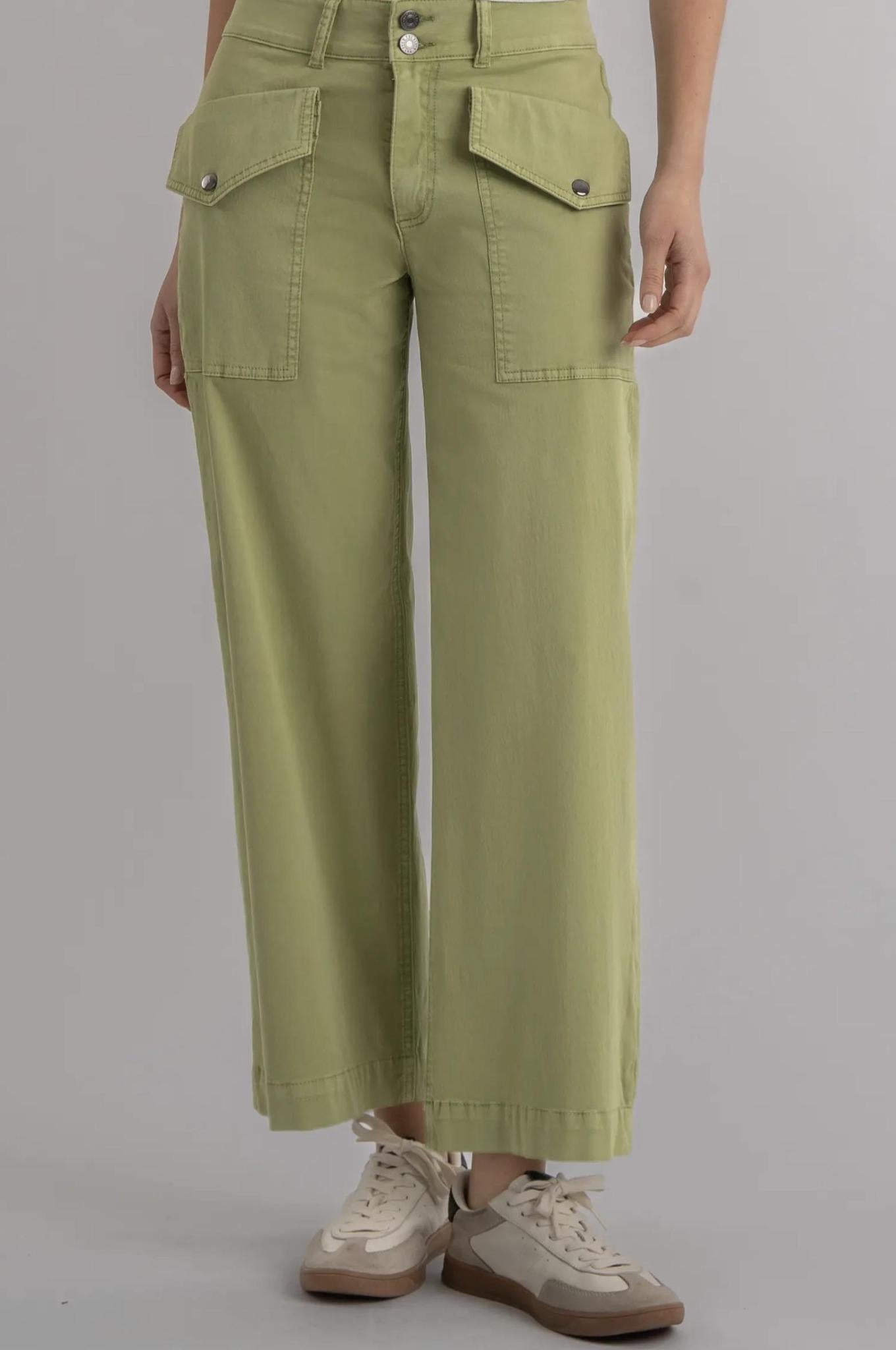 KUT Charlotte Denim-Green Tea
